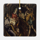 Verehrung der Schäfer Keramikornament (Rückseite)