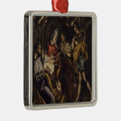 Verehrung der Schäfer Silbernes Ornament (Rechts)