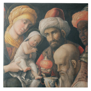 Verehrung der Weisen, c.1495-1505 Fliese