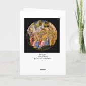 Verehrung der Weisen Feiertagskarte (Rückseite)