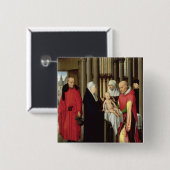 Verehrung der Weisen: Rechte des Triptychons Button (Vorne & Hinten)