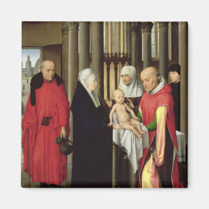 Verehrung der Weisen: Rechte des Triptychons Magnet