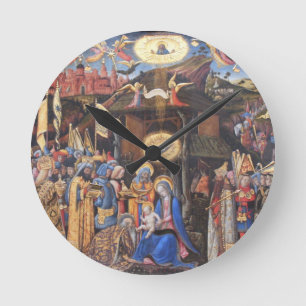 Verehrung der Weisen Runde Wanduhr