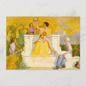 Verehrung der Zuhause durch Grant Wood Begleitkarte (Vorderseite)