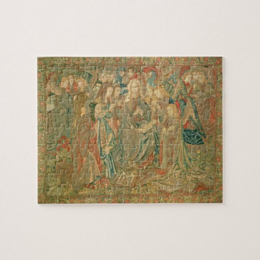 Verehrung des Christus-Kindes (Tapisserie) Puzzle (Horizontal)