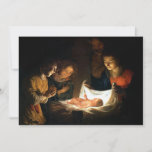 Verehrung des Kindes Jesus - Ehrlichkeit<br><div class="desc">Bewunderung des Kindes Jesus Krippe Szene mit originalen Ölgemälden von Honthorst im Jahr 1620. Die Szene mit Jesus,  Mary und Joseph zusammen mit Hirten. http://frontiernow.com</div>