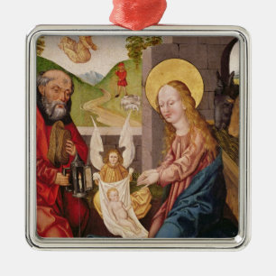 Verehrung des Kindes Silbernes Ornament