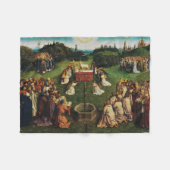 Verehrung des Lamms durch Jan van Eyck Fleecedecke (Vorderseite (Horizontal))