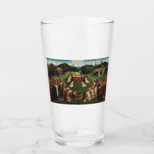 Verehrung des Lamms durch Jan van Eyck Glas (Vorderseite)