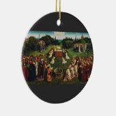 Verehrung des Lamms durch Jan van Eyck Keramik Ornament (Rechts)