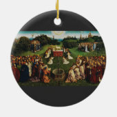 Verehrung des Lamms durch Jan van Eyck Keramik Ornament (Hinten)