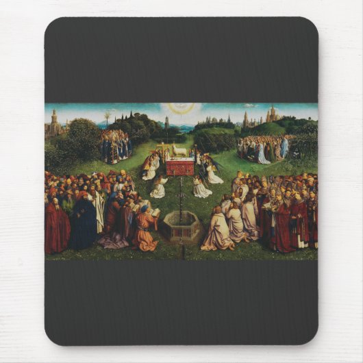 Verehrung des Lamms durch Jan van Eyck Mousepad (Vorne)