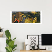 Verehrung des Magi Altarpiece; links Handpredel Poster (Heimbüro)