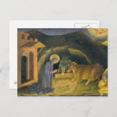 Verehrung des Magi Altarpiece; links Handpredel Postkarte (Vorne/Hinten)