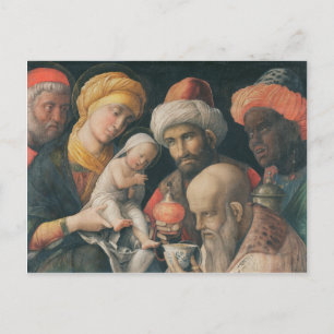 Verehrung des Magi, c.1495-1505 Postkarte