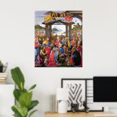 Verehrung des Magi - Domenico Ghirlandaio Poster (Heimbüro)