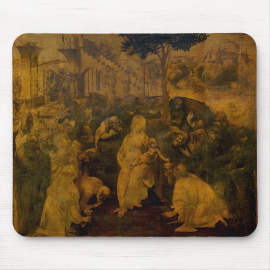 Verehrung des Magi Leonardo da Vinci Mousepad (Vorne)