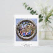 Verehrung des Magi Tondo durch Fra Filippo Lippi Postkarte (Stehend Vorderseite)