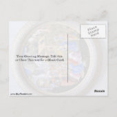 Verehrung des Magi Tondo durch Fra Filippo Lippi Postkarte (Rückseite)