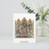 Verehrung des Magis durch Gentile Da Fabriano Postkarte (Stehend Vorderseite)