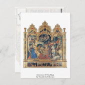 Verehrung des Magis durch Gentile Da Fabriano Postkarte (Vorne/Hinten)
