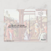 Verehrung des Magis durch Pietro Perugino Postkarte (Rückseite)