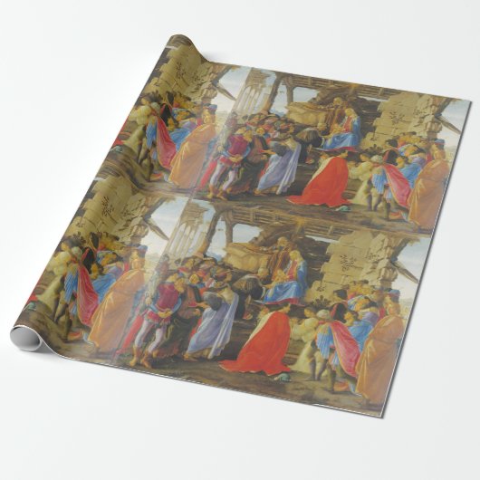 Verehrung des Magis durch Sandro Botticelli 1475 Geschenkpapier (Ungerollt)