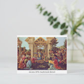Verehrung des Magis durch Sandro Botticelli Postkarte (Stehend Vorderseite)