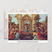 Verehrung des Magis durch Sandro Botticelli Postkarte (Vorne/Hinten)