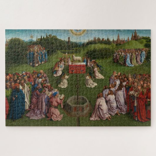 Verehrung des Mystischen Lamms, Das Gent-Altarpiec Puzzle (Horizontal)