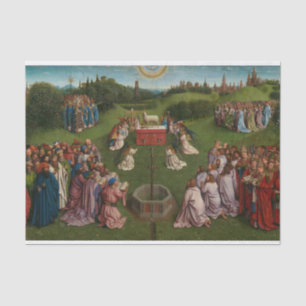 Verehrung des Mystischen Lamms, Das Gent-Altarpiec Seidenpapier