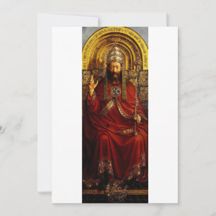 Verehrung des Mystischen Lamms durch Jan van Eyck Dankeskarte