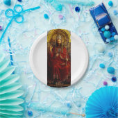 Verehrung des Mystischen Lamms durch Jan van Eyck Pappteller (Party)