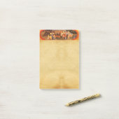 VEREHRUNG DES WEISE-GEBURT CHRISTIS-PERGAMENTS POST-IT KLEBEZETTEL (Auf Schreibtisch)