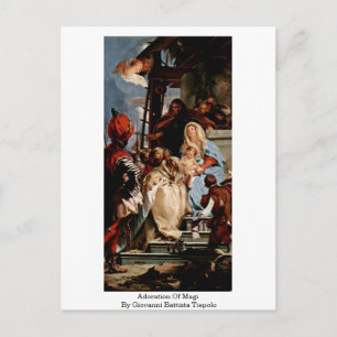 Verehrung von Magi durch Giovanni Battista Tiepolo Postkarte