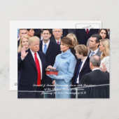 Vereidigung des 45. Präsidenten Donald Trump Postkarte (Vorne/Hinten)