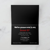 Verein-Band-Party-Foto-Einladung (Streifen) Einladung (Innenseite)