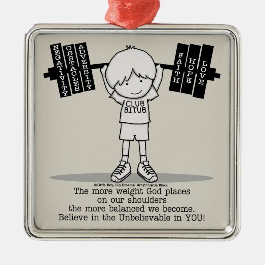 Verein BITUB- balanciert Ornament Aus Metall (Vorne)