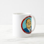 Verein-Café-fette Mann-Tasse Kaffeetasse (VorderseiteRechts)