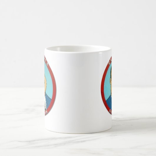Verein-Café-fette Mann-Tasse Kaffeetasse (Mittel)