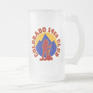 Verein Colorados 14er Mattglas Bierglas