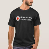 Verein-der Männer des Judo-Shin-Gi-Tai Schwarzes T-Shirt (Vorderseite)
