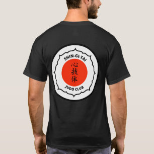 Verein-der Männer des Judo-Shin-Gi-Tai Schwarzes T-Shirt