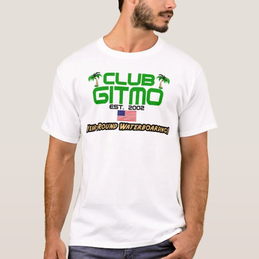 Verein Gitmo: Waterboarding während des ganzen T-Shirt (Vorderseite)