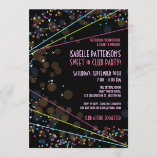 Verein-Party Einladung des Neonlicht-Bonbon-16