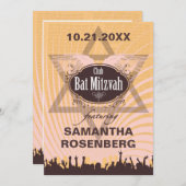 Verein-Schläger Mitzvah Einladung (Vorne/Hinten)