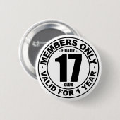 Verein schließlich 17 button (Vorne & Hinten)