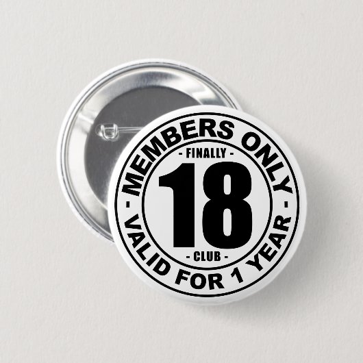 Verein schließlich 18 button (Vorne & Hinten)