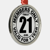 Verein schließlich 21 silbernes ornament (Rechts)