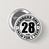 Verein schließlich 28 button (Vorne & Hinten)